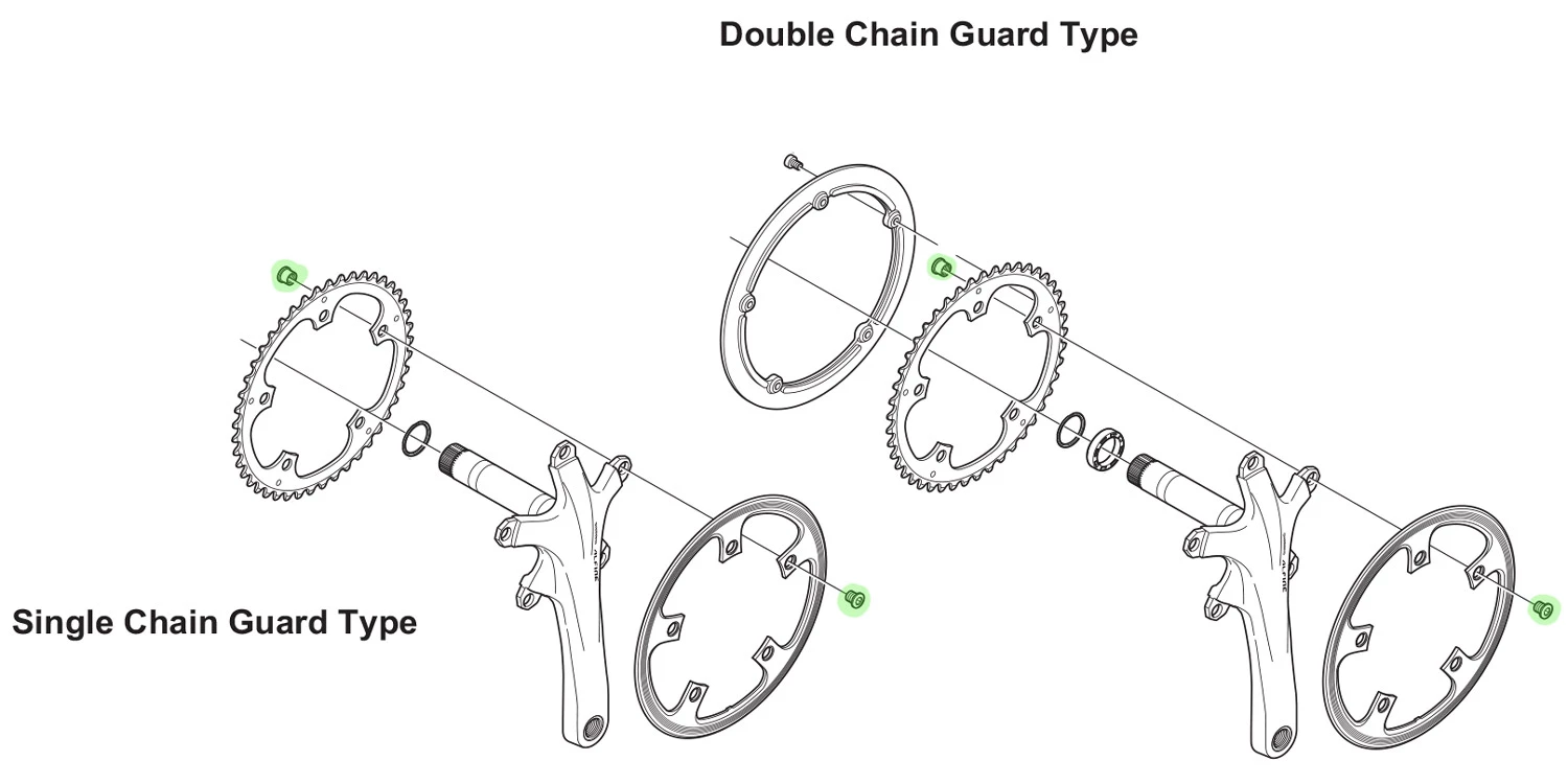 Shimano Vis De Plateau ALFINE/TIAGRA/SORA (5 Pièces) 6 Shimano Vis De Plateau ALFINE/TIAGRA/SORA (5 Pièces) – Image 4