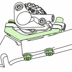 Shimano SM-MA-R160P/D Adaptateur Post-Mount à Flat-Mount Pour Rotor Arrière De 160mm -Sram Soldes Flatmount