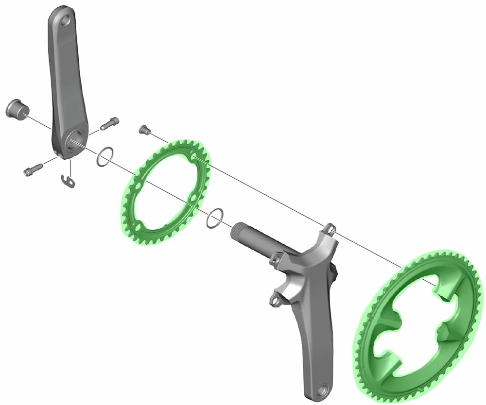 Shimano 105 Plateau Pour FC-R7100 50/34 Dents 6 Shimano 105 Plateau Pour FC-R7100 50/34 Dents – Image 4