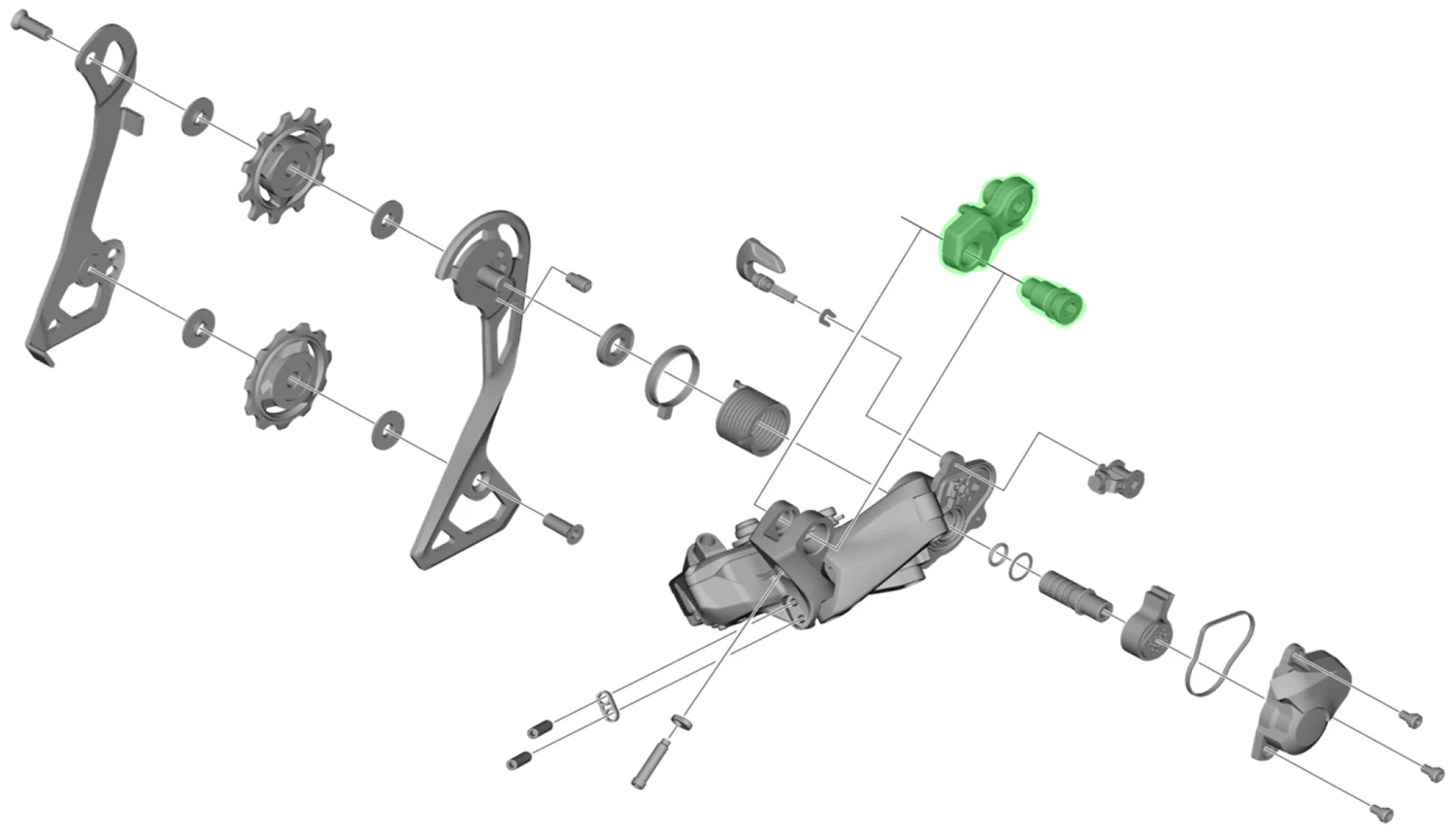 Shimano Unité D'axe Pour Support De Dérailleur RD-RX805 4 Shimano Unité D'axe Pour Support De Dérailleur RD-RX805 – Image 2