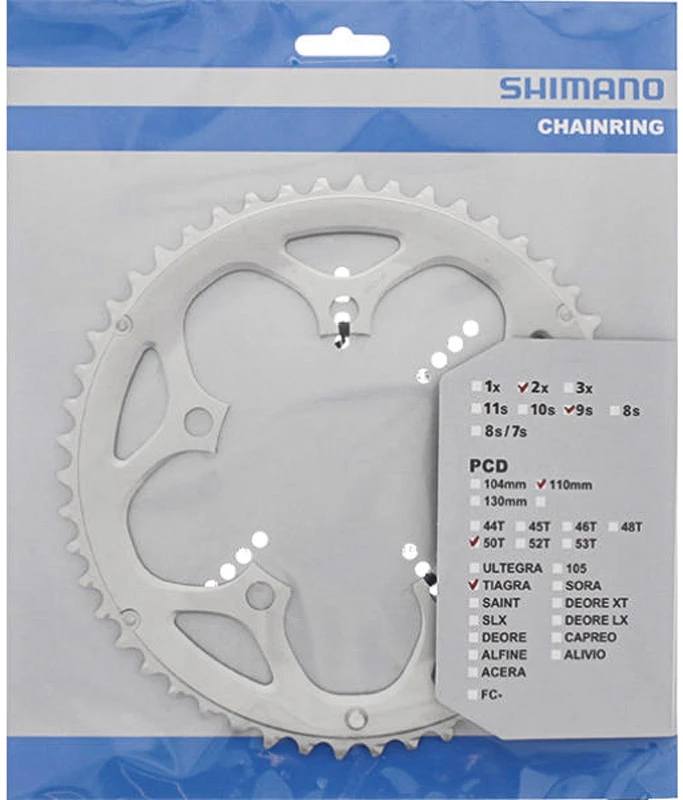 Shimano TIAGRA Plateau 9 Vitesses Pour FC-4550 50 Dents 2 Shimano TIAGRA Plateau 9 Vitesses Pour FC-4550 50 Dents