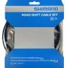Shimano OT-SIS40 Set De Câbles De Dérailleur Acier Pour Vélo De Course -Sram Soldes Shimano OT SIS40 Schaltzugset Stahl fur Rennrad Y60098501 a