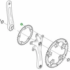 Shimano Vis De Plateau SORA/CLARIS (5 Pièces) 7 Shimano Vis De Plateau SORA/CLARIS (5 Pièces) -Sram Soldes Shimano SORA CLARIS Kettenblattschrauben 5 Stuck Y1P298030 c