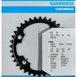 Shimano TIAGRA FC-4700 Plateau De Chaîne -Sram Soldes Shimano TIAGRA FC 4700 Kettenblatt 36T Y1RC36000