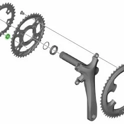 Shimano TIAGRA Vis De Plateau Pour FC-4703 (4 Pièces) -Sram Soldes Shimano TIAGRA Kettenblattschrauben fur FC 4703 Y1RD98040 a