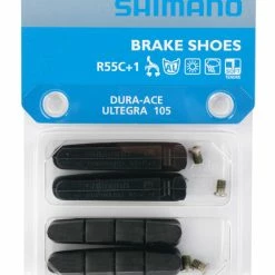Shimano R55C+1 Patins De Frein V-Brake Pour DURA ACE/ULTEGRA/105 (Jantes En Alliage) 5 Shimano R55C+1 Patins De Frein V-Brake Pour DURA ACE/ULTEGRA/105 (Jantes En Alliage) -Sram Soldes Shimano Bremsbelage R55C 1 Y8FA98132 2