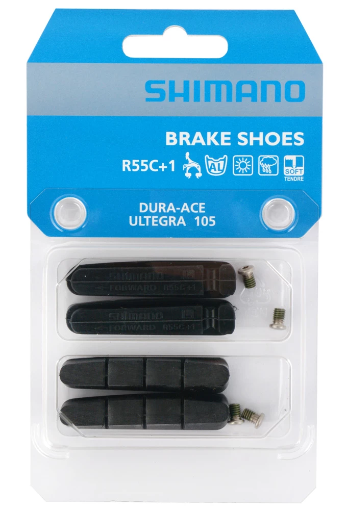 Shimano R55C+1 Patins De Frein V-Brake Pour DURA ACE/ULTEGRA/105 (Jantes En Alliage) 4 Shimano R55C+1 Patins De Frein V-Brake Pour DURA ACE/ULTEGRA/105 (Jantes En Alliage) – Image 2