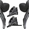 Shimano GRX ST-RX810+BR-RX810 Kit De Freins à Disque 2x11 Vitesses -Sram Soldes Shimano GRX ST RX810 BR RX810 2x11 fach Scheibenbremsen Set 20073289